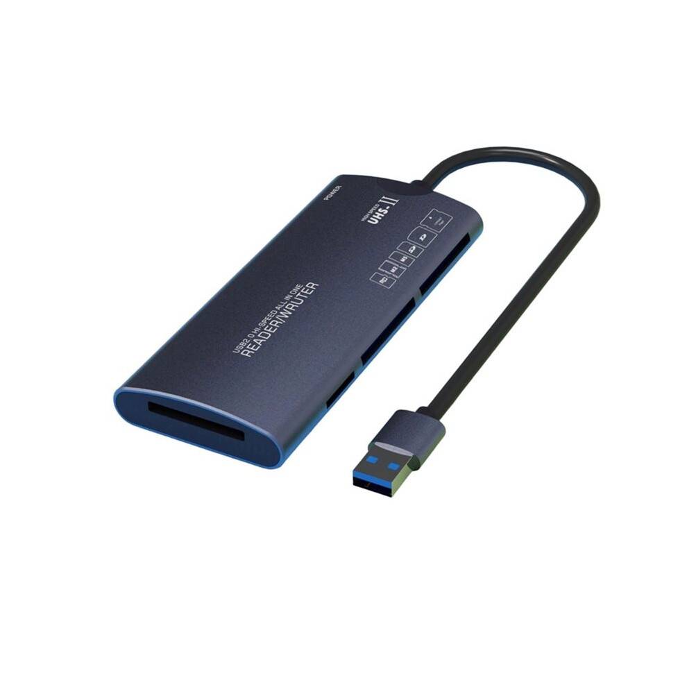 6 in 1 USB Multifunctional Reader /TF/XD/CF/M2 Memory Card Adapter for Cameras Computers High-Speed Data Transfer