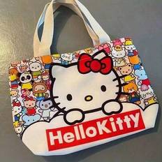 Hello Kitty Canvas Bag, Hello Kitty Tote Bag, Small Bento Bag Shopping Bag, Gift For Christmas/Thanksgiving/Birthday/Valentine&#39;s Day Party Favors - Multicolor