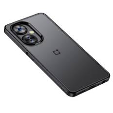 EIDERWOOD OnePlus Nord CE 3 Lite (5G) Hybrid Plastik Cover m. Matteret Bagside - Gennemsigtig / Sort Kant