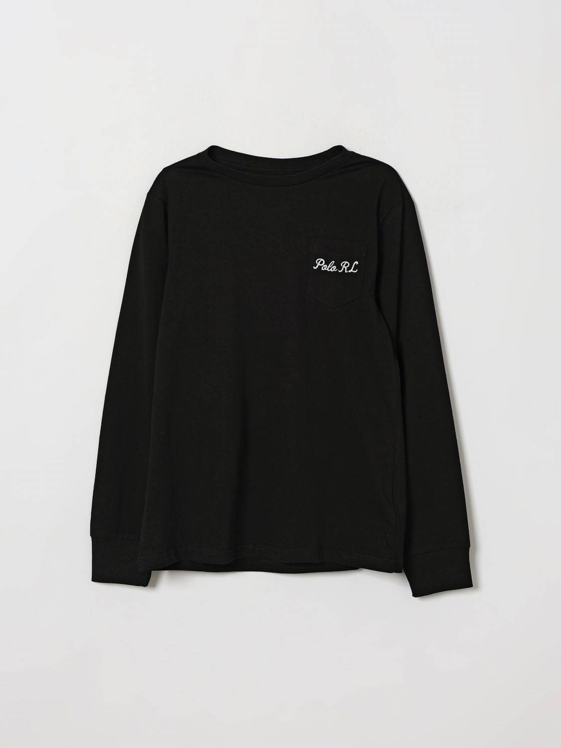 POLO RALPH LAUREN langärmeliges Baumwoll-T-Shirt für Jungen mit Teddybär-Druck - M