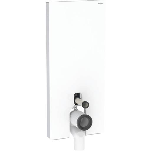 Geberit Monolith Plus cistern för back-to-wall toalett, 114 cm, vitt glas
