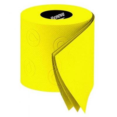 Gult Toalettpapper, 1 rulle