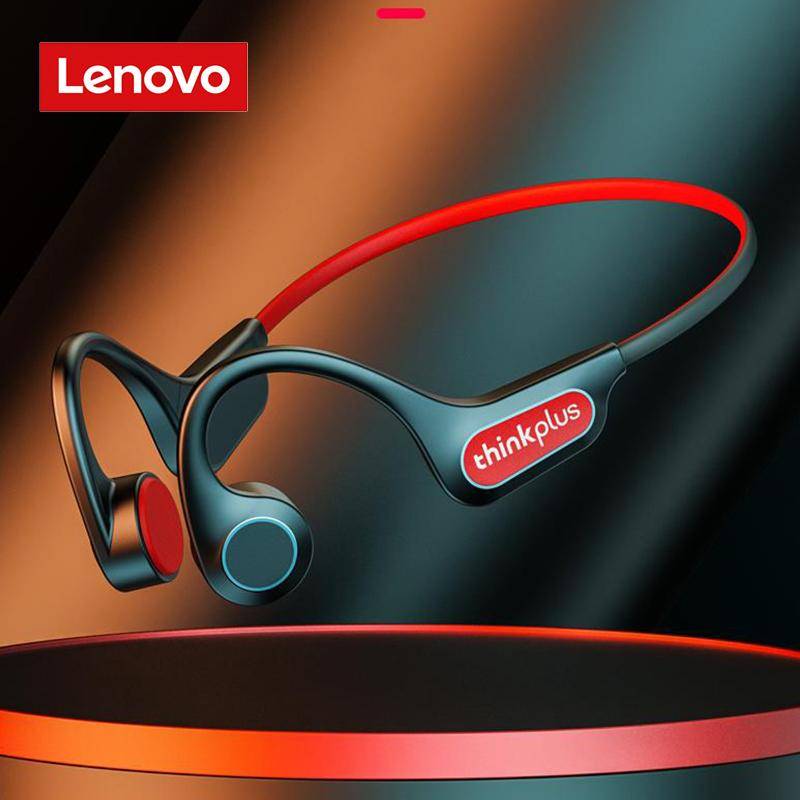 Lenovo X3 Pro Benledande Hörlurar Bluetooth Hifi Öronkrok Trådlöst Headset Vattentäta Öronproppar vit