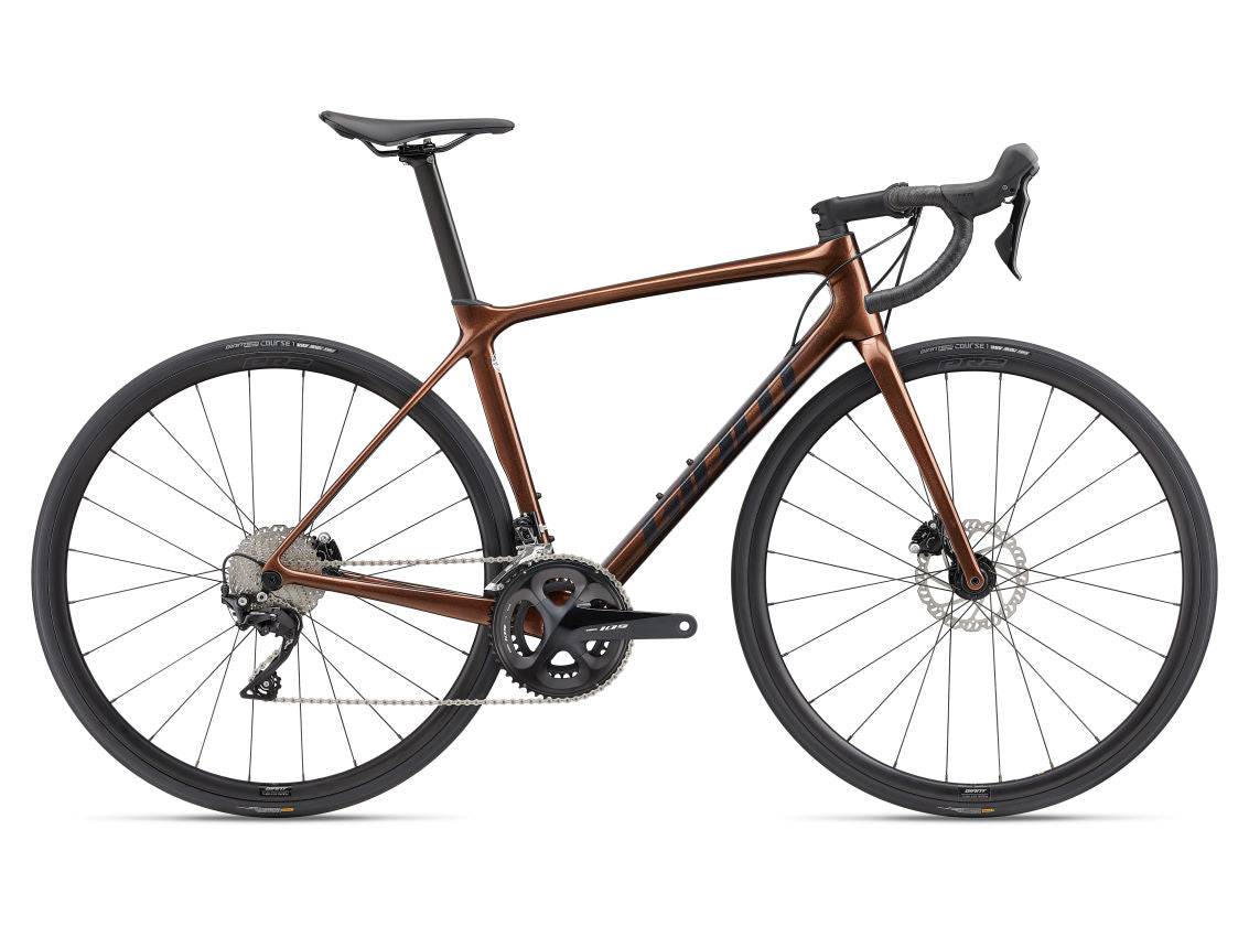 Giant TCR Advanced Disc 2 Pro Compact 2022 - Shimano 105 2x11sp - Giant P-R2 Disc - 017 / xs / hematite (xs)