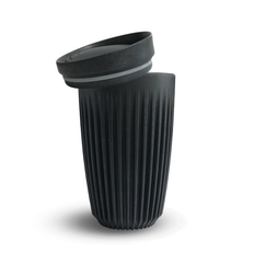 HuskeeCup Charcoal  inkl. låg (12oz / 355ml)