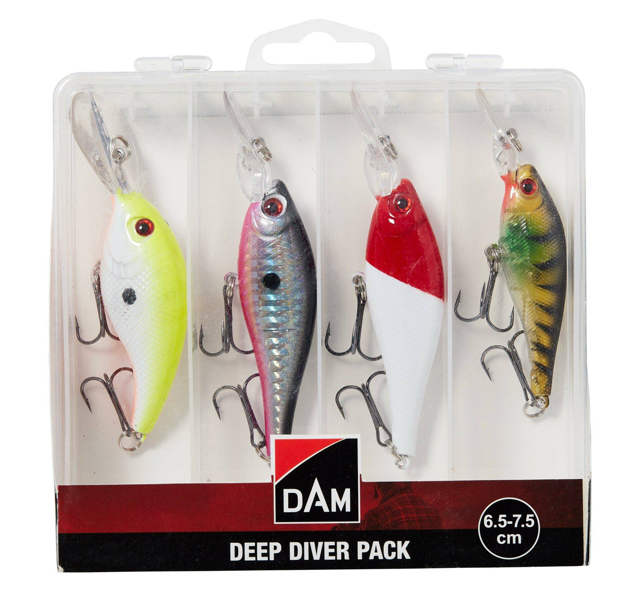 DAM Deep Diver Pack – 4 wobblers 6,5-7,5cm i ask