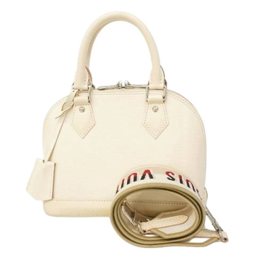 Louis Vuitton Vintage Pre-owned Laeder louis-vuitton-tasker - Vintage - Dame - Hvid - ONE SIZE -