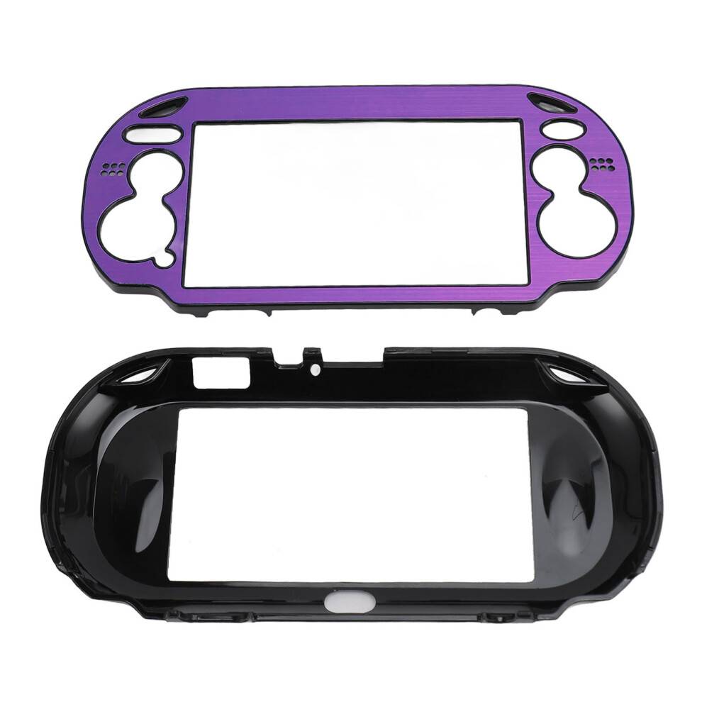 Ergonomisk aftrækkerhåndgrebsskal til PS Vita PSV1000, beskyttelsesetui i aluminiumslegering, sandblæst finish, slagfast, letvægts, støv- og