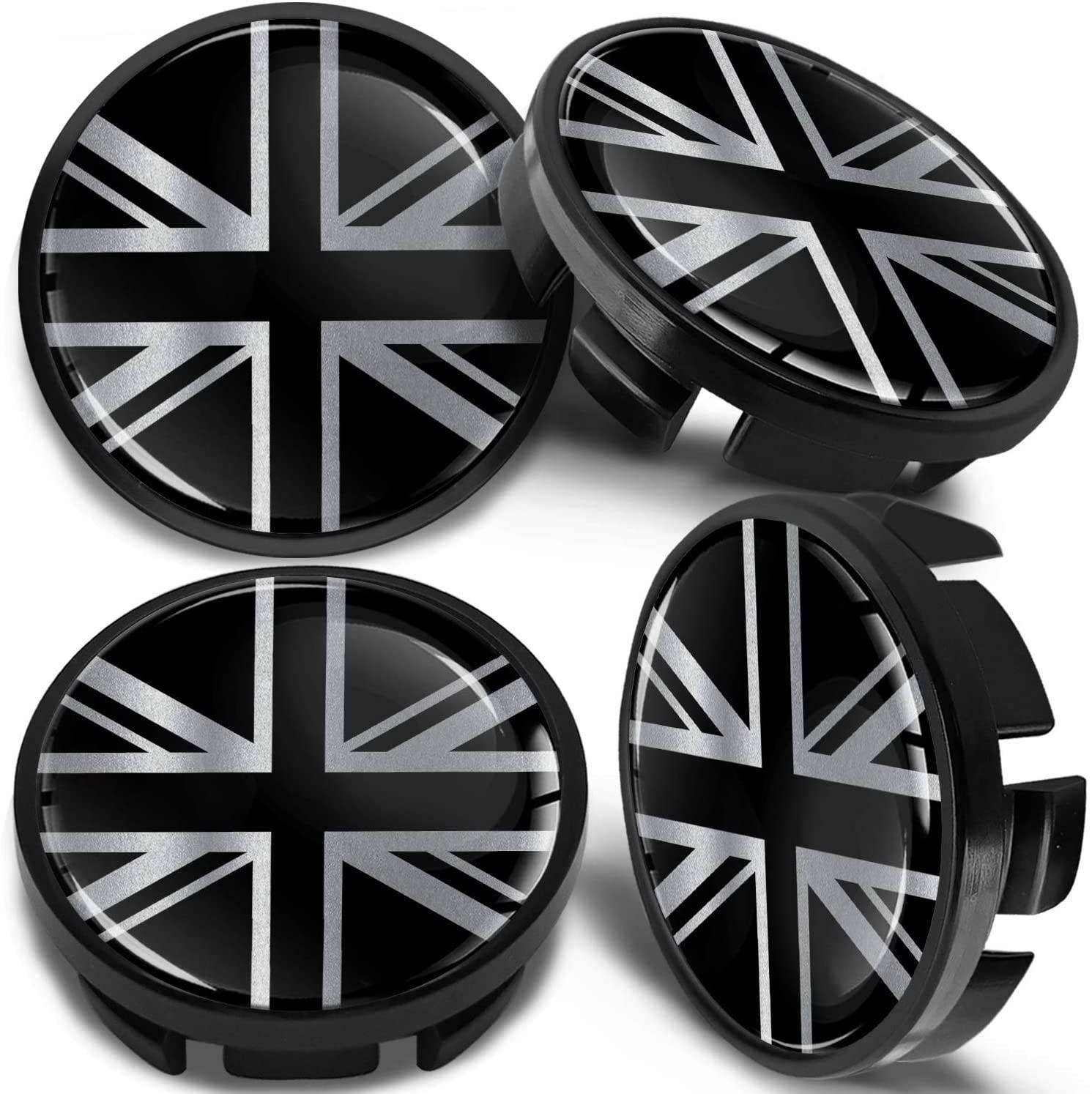 Centerkapsler til Alufælge - UK Flag - Dia. 56/65 mm - 4 stk.