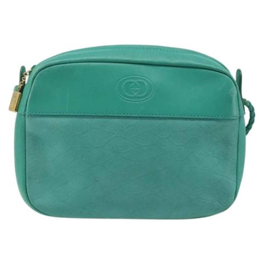 Gucci Vintage Pre-owned Vintage Skuldertaske - Vintage - unisex - Grøn - ONE SIZE - Uld