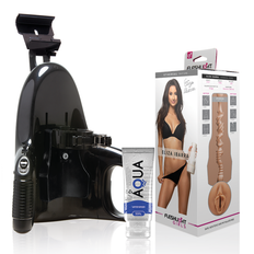 Fleshlight Girls Fleshlight - Eliza Ibarra Vagina + Universal Launch + Aqua Quality Lubricant 50 Ml