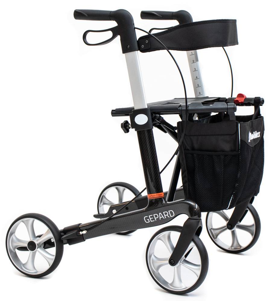 Gepard Kulfiber Rollator XL - Heavy Duty