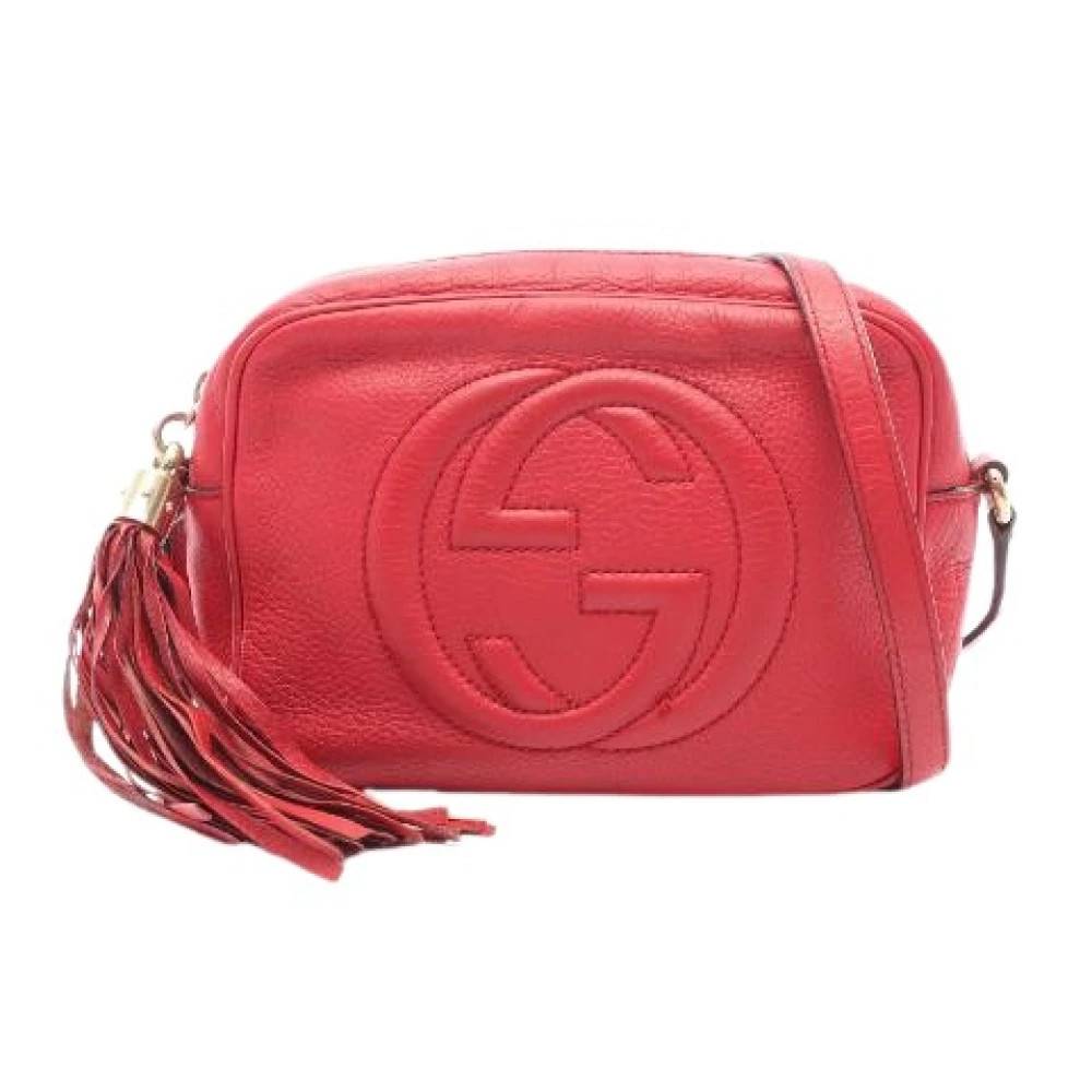 Gucci Vintage Pre-owned Laeder gucci-tasker - Vintage - Dame - Rød - ONE SIZE -