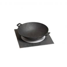 Wokpanna Gjutjärn Ø30cm inkl. adapter-skiva