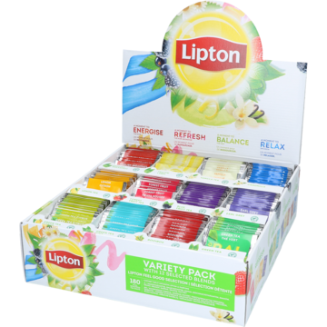 Te Lipton Sortimentslåda/Displaykartong 12 smaker 180-pack