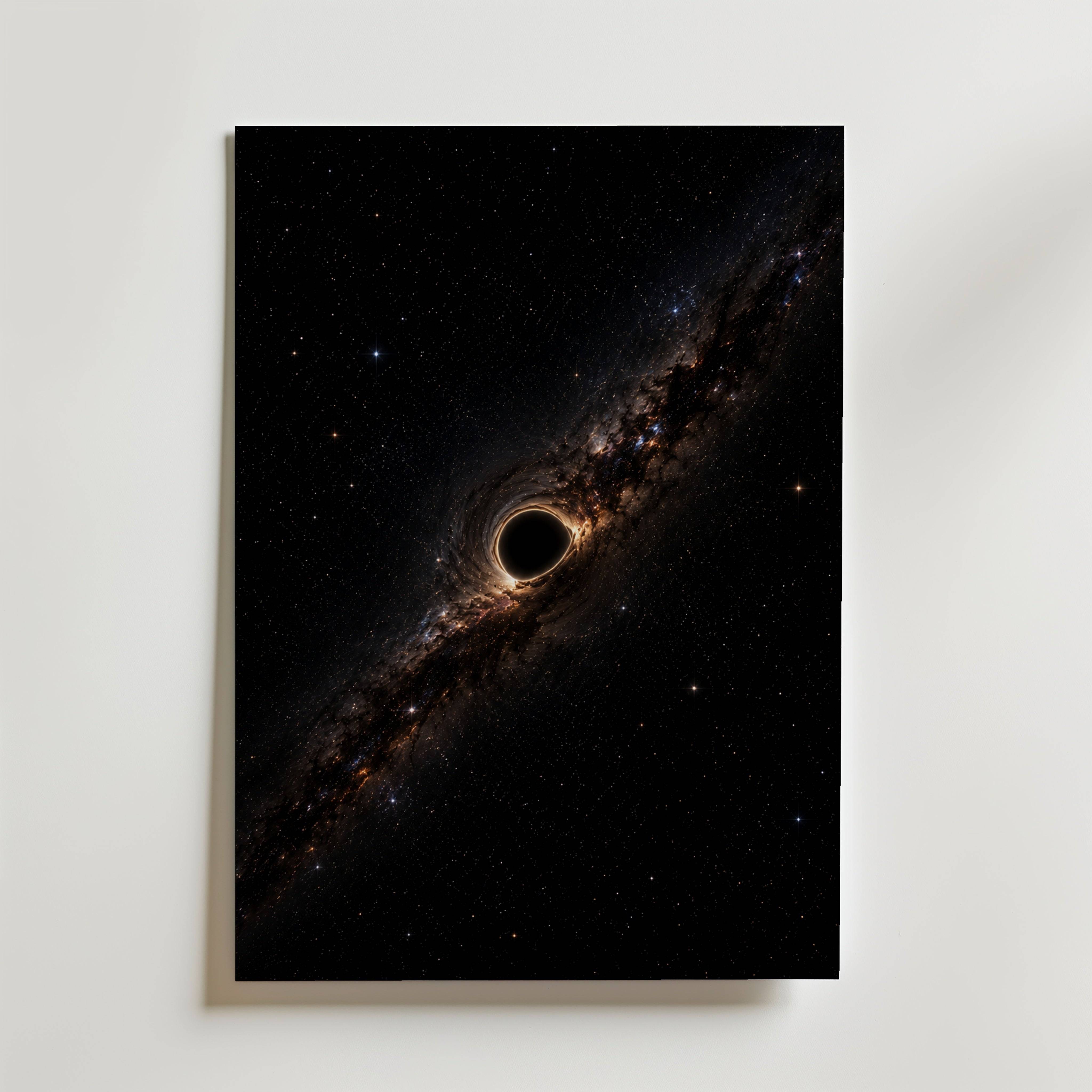 Black Hole Poster - Fine Art Poster 13x18 cm Utan passepartout