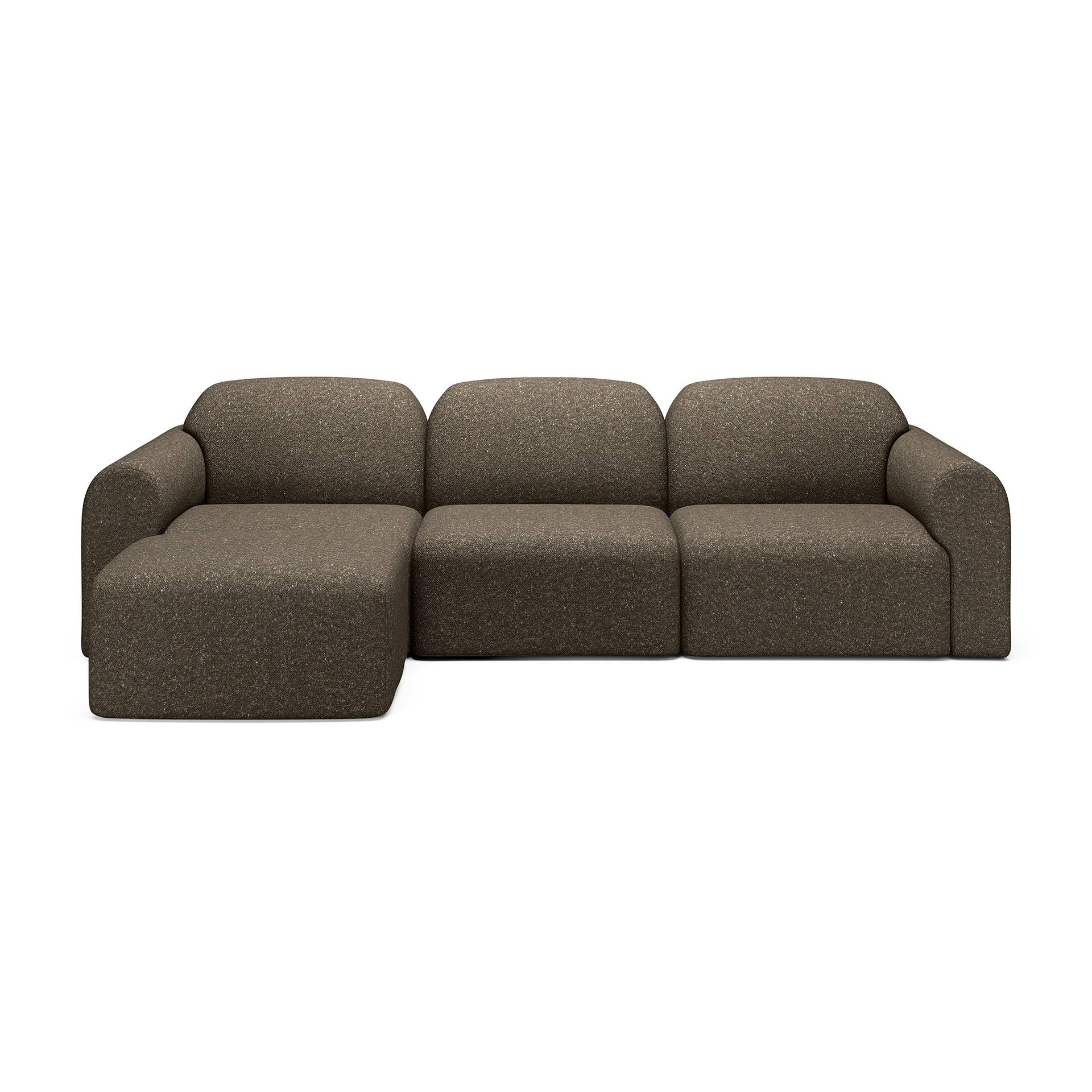 ETHNICRAFT - Bulky Modulsofa m. Chaiselong Venstre, Cedar.