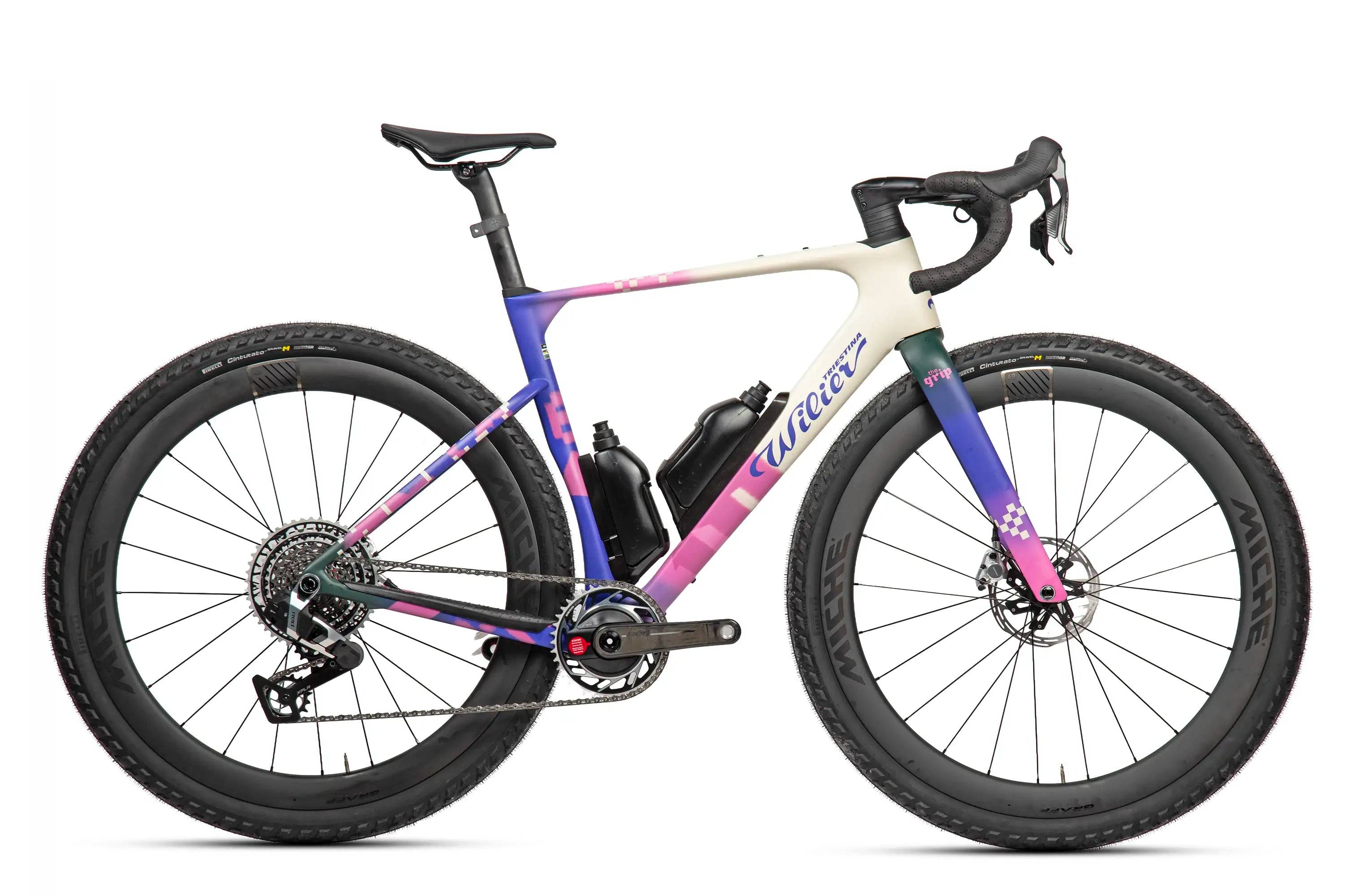 Wilier Rave SLR 2025 - Sram Red XPLR AXS 1x13sp - Miche Graff AERO 42 - 153 / xxl / the grip élite gravel team