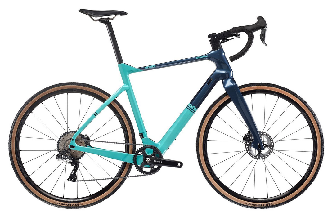 Bianchi Arcadex 2022 - Shimano GRX Di2 1x11sp - Fulcrum Rapid Red 500 DB - 008 / XL / GX - CELESTE CK16/BLU NOTE LUCIDO (XL)