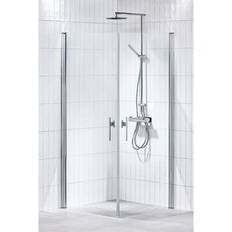 Duschväggar Alterna Lusso Klarglas Med Handtag 2 80x80 cm - Krom