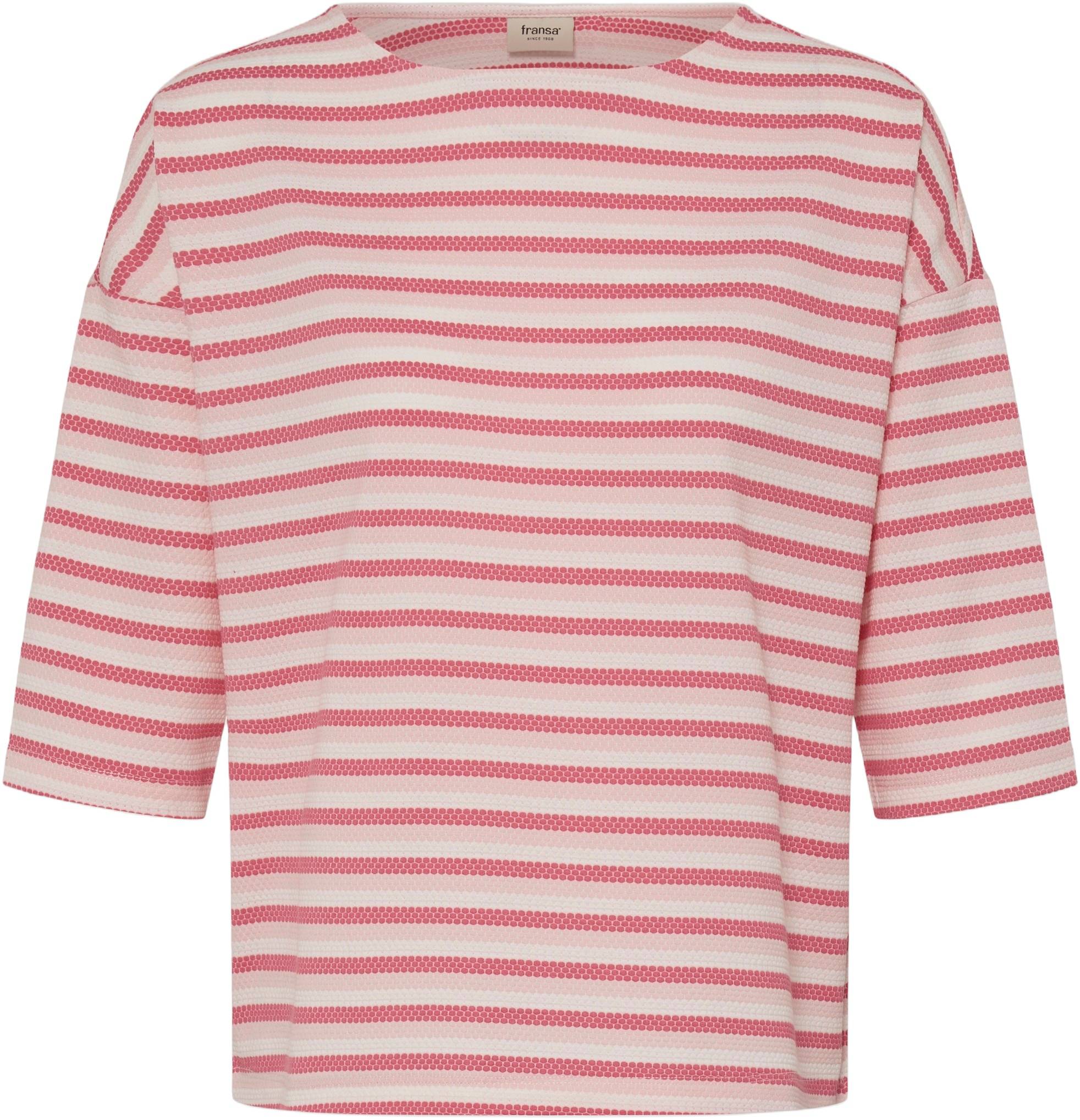 Fransa Frjosie TEE 6 Dam Kortärmade T-shirts Stl. XS  - Lotus Stripe (XS)
