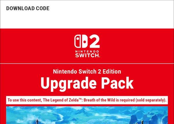 The Legend of Zelda™: Breath of the Wild – Nintendo Switch 2 Upgrade Pack.