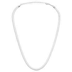 Snake Halskæde forsølvet - Silver Plated - Onesize