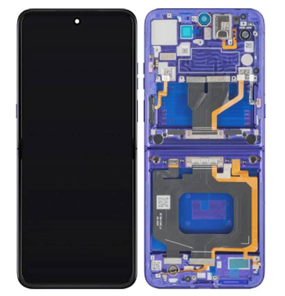Motorola Razr 70 Ultra Huvuddisplay - Orient Blue