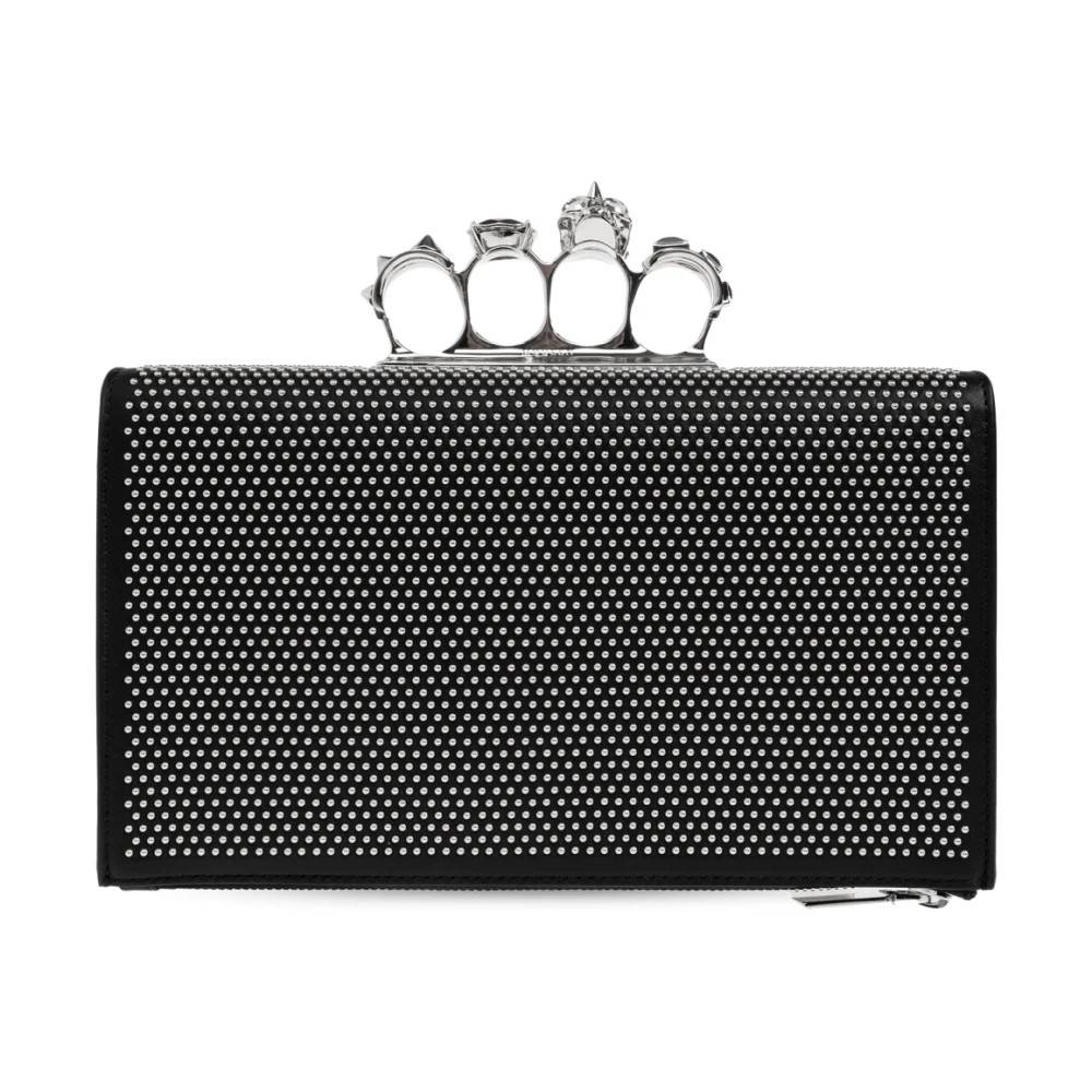 Alexander McQueen Knuckle Clutch - Tasker - Dame - Sort - ONE SIZE - Uld