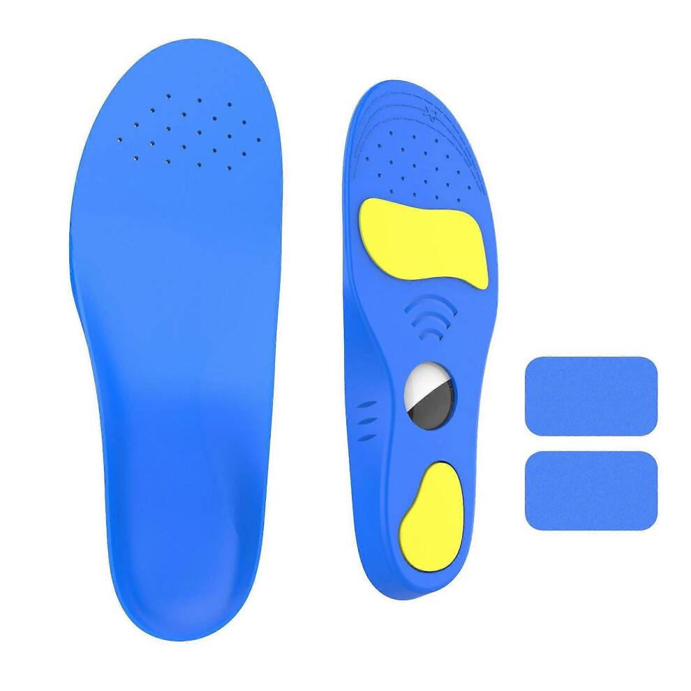 (275 290MM) Insoles for airtag Kids, Kids air-tag Shoe Insert, Adults and Elderly, Tracker Devise Case for Kids' Shoes, Blue