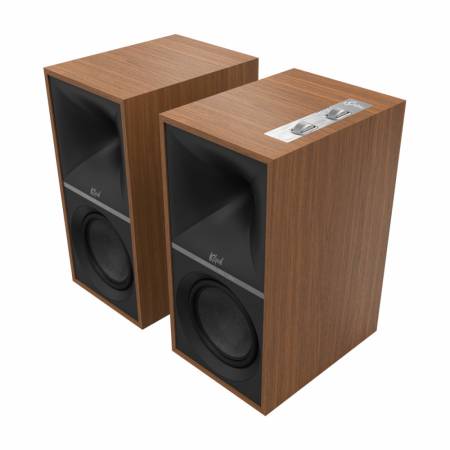 Klipsch The Sevens, aktiva stativhögtalare, valnöt