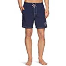 Schiesser Herren Badeshort 137104-803, Gr. 50 (M), Blau (803-dunkelblau)