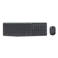 Logitech MK235 tangentbord Mus inkluderad USB QWERTY Amerikanskt internationellt Grå