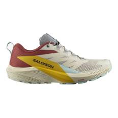 Salomon Sense Ride 5 Men's Trail Running Shoes, Rainy Day/Hot Sauce/Freesia - 8 UK