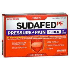 Sudafed Pe, Sudafed Pressure + Pain + Cold Caplets, 24 Tabs