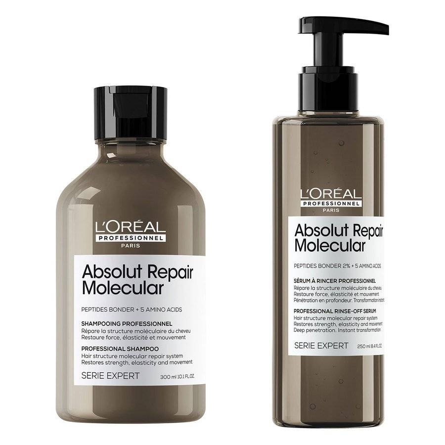 L'Oréal Professionnel Repair Molecular Shampoo 300 ml and Rinse Out Serum