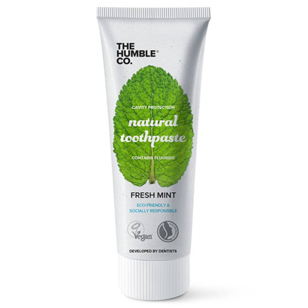Naturlig vegansk tandkräm Fresh Mint 75ml - The Humble Co.