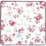GreenGate Cushion Cover "Elsy White" with Embroidery - 40 x 40 cm
