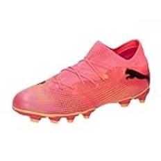 PUMA Future 7 Match FG/AG JR fotbollssko, Sunset Glow Black-Sun Stream, 5 UK, Sunset Glow Puma Black Sun Stream