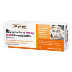 Ibu ratiopharm 400 mg akut Schmerztabletten 10 St