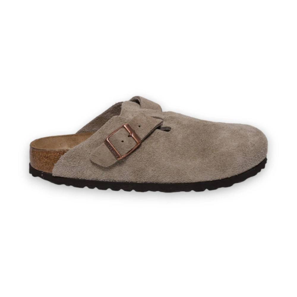 Birkenstock - Beige Sandaler med Korkfotbädd Skor - Herr - 38 EU - Mocka