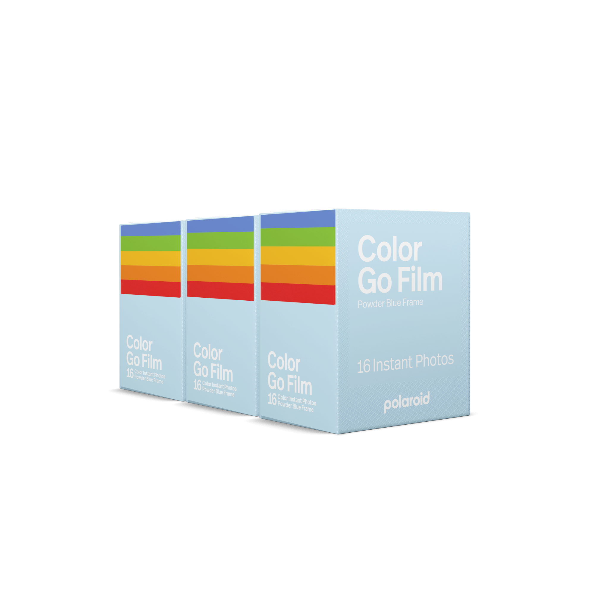 Polaroid Go Color Film Double Pack – Powder Blue Frame x3