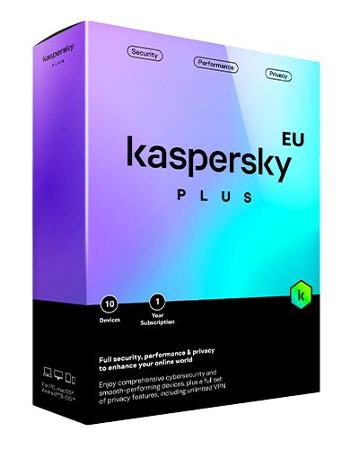 Kaspersky Plus | 10 Devices | 1 Year | European Region