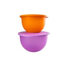 Tupperware skål pojke våg serveringsskål serveringsskål 2,5 l orange 4,3 l lila