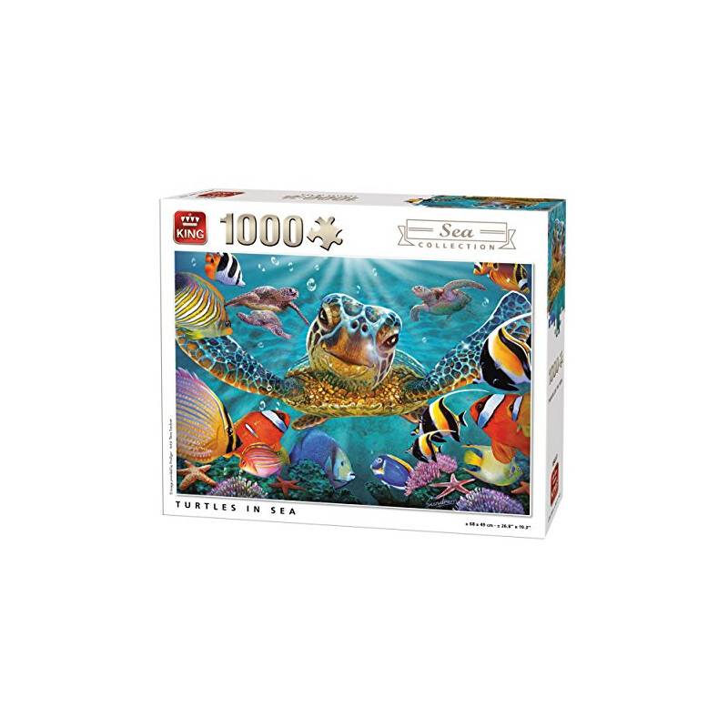 King 5617Schildkröten im Meer Unterwasser Puzzle (1000Teile)