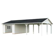 Palmako garage Roger hvid 19+33,2 m²