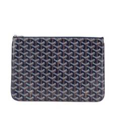Goyard Vintage, Pre-owned, Herre, Blå, ONE SIZE, Pre-owned Plast clutches