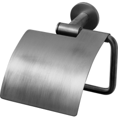 Tapwell Toalettpappershållare TA236 med lock (Brushed Black Chrome)