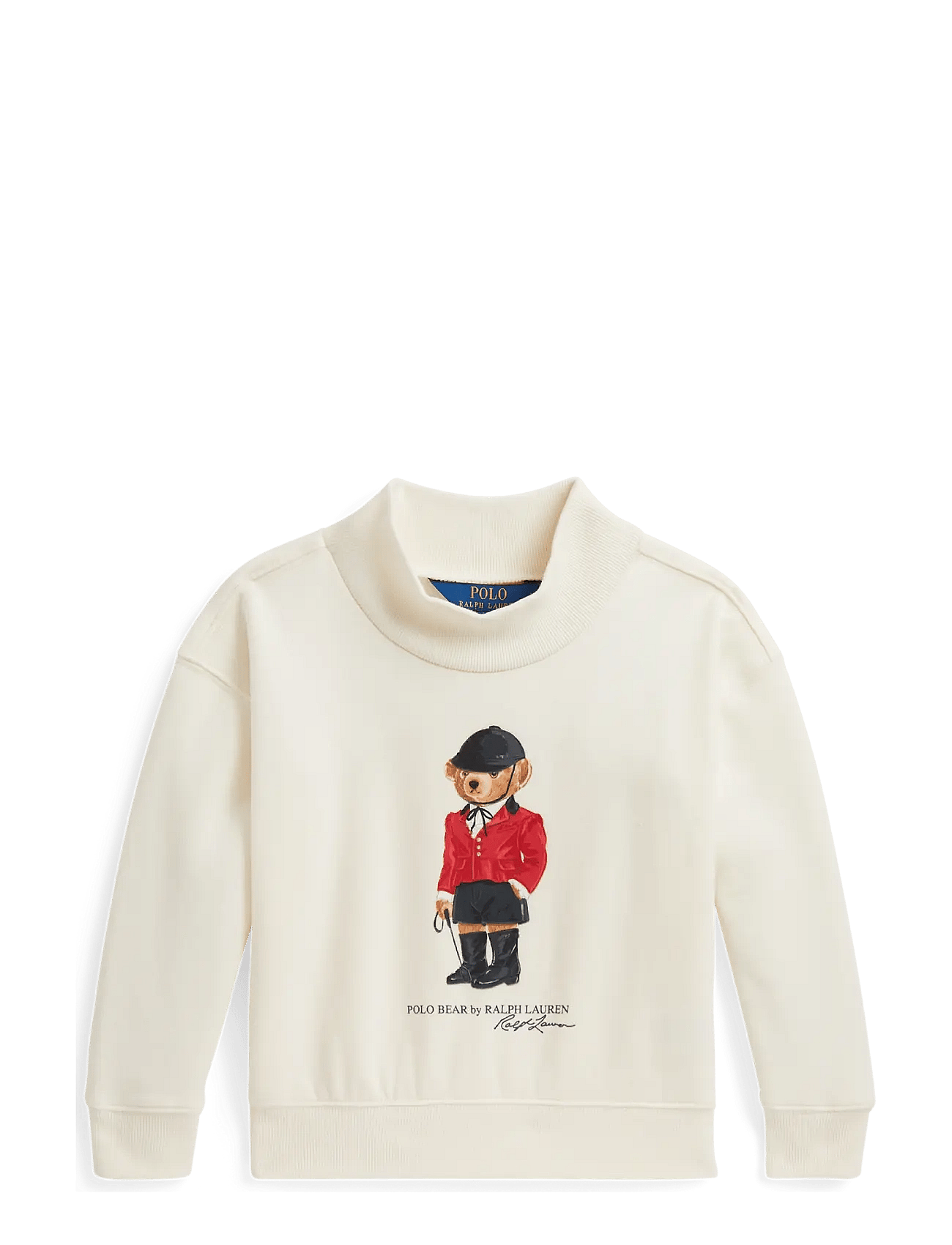RALPH LAUREN KIDS Polo Bear Fleece Boxy Sweatshirt | Cream | 6 X