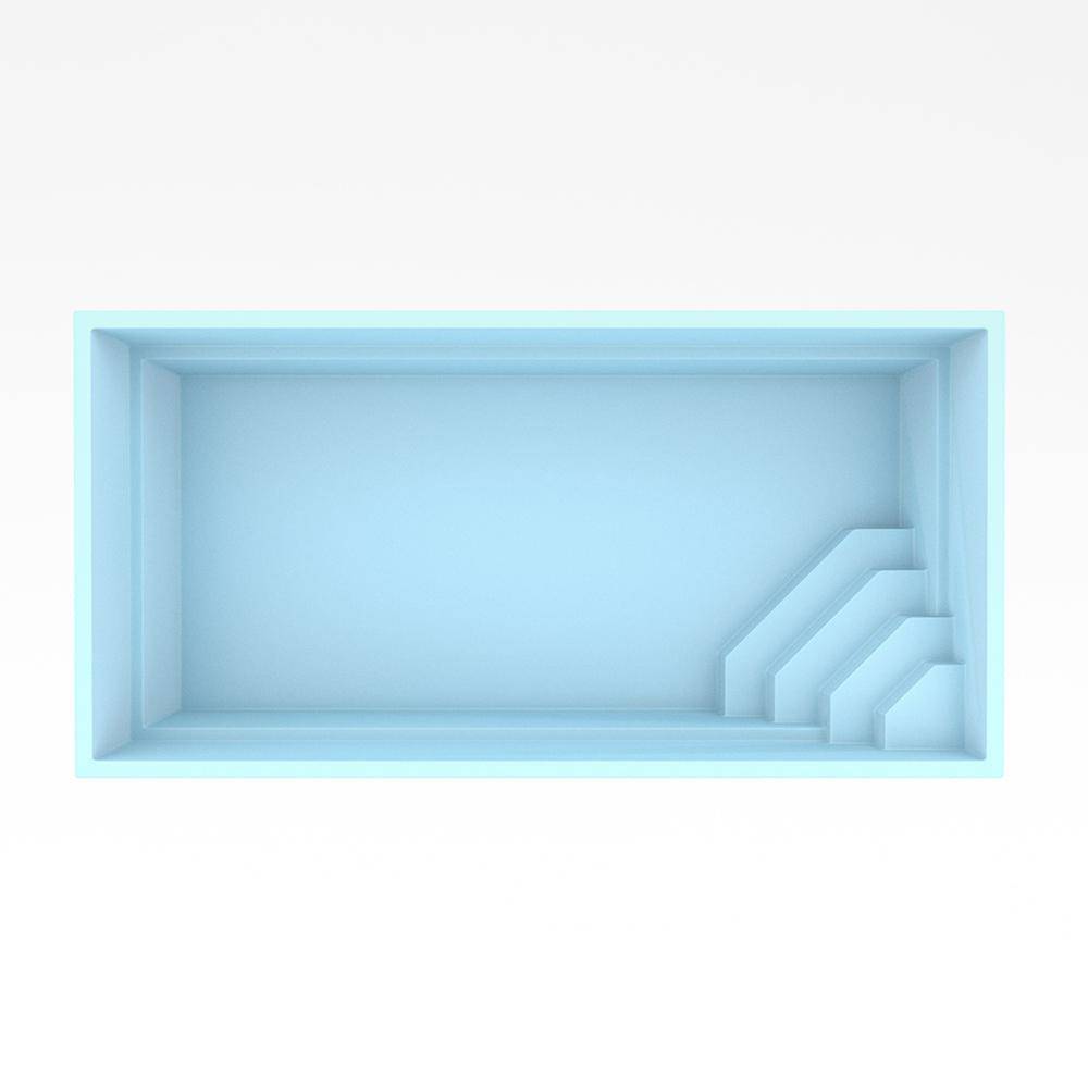 Fiber pool model Lissabon 6 x 3 x 1,45 m